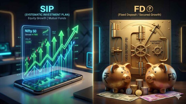 SIP vs FD 2026: Middle Class Ke Liye Kaun Sa Investment Behtar Hai? | Complete Guide
