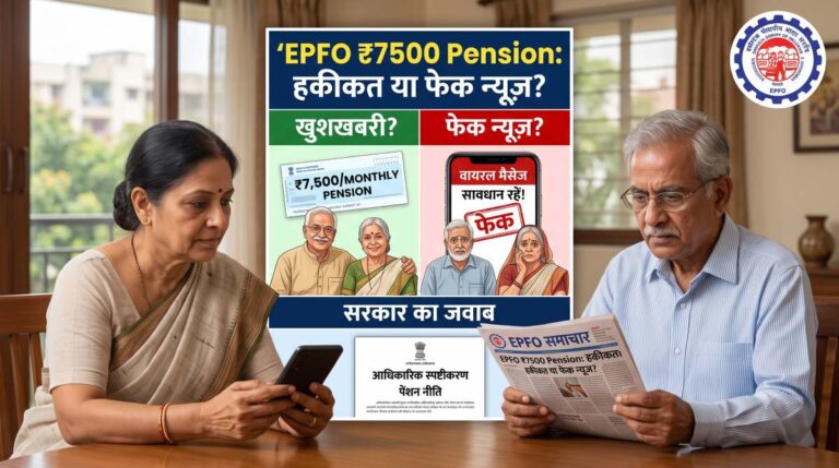 EPFO ₹7500 Pension Reality: पेंशनर्स के लिए खुशखबरी या फेक न्यूज़? देखें सरकार का जवाब McTruth
